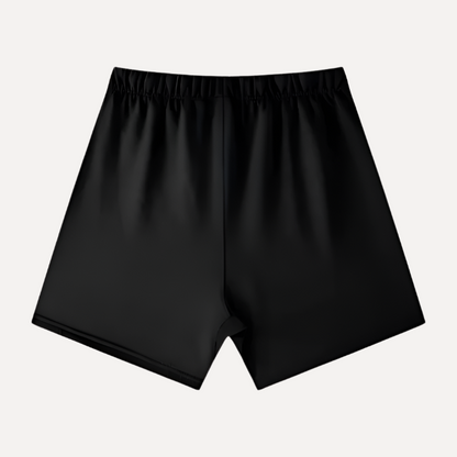 Cotton Black Loose Fit Shorts