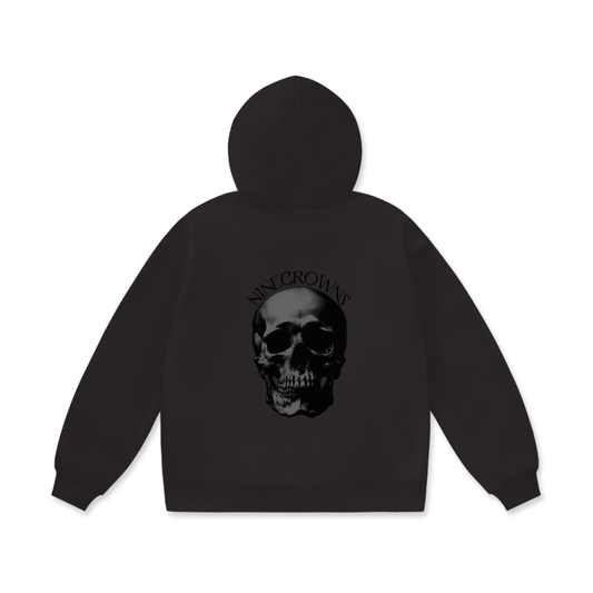 PRE-ORDER Skull Graphic Oversized Heavyweight Fleece Hoodie