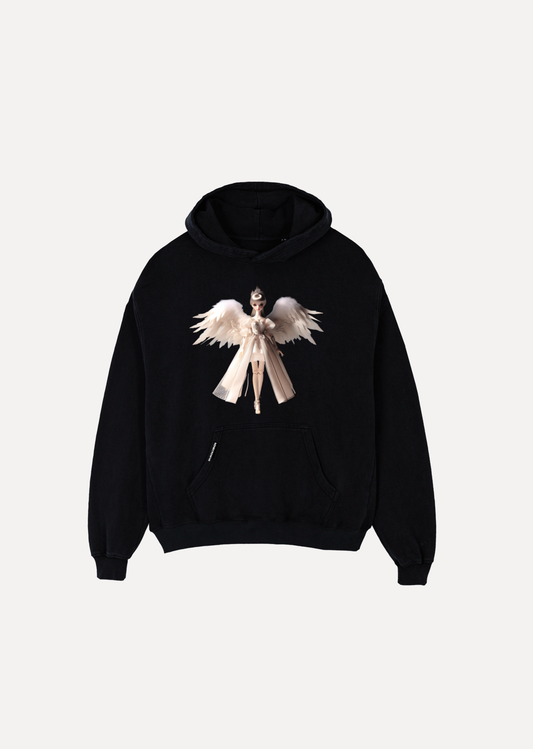 Fallen Grace Luxury Oversized Graphic Hoodie