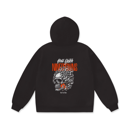 PRE-ORDER Hell Rider Oversized Heavyweight Fleece Hoodie